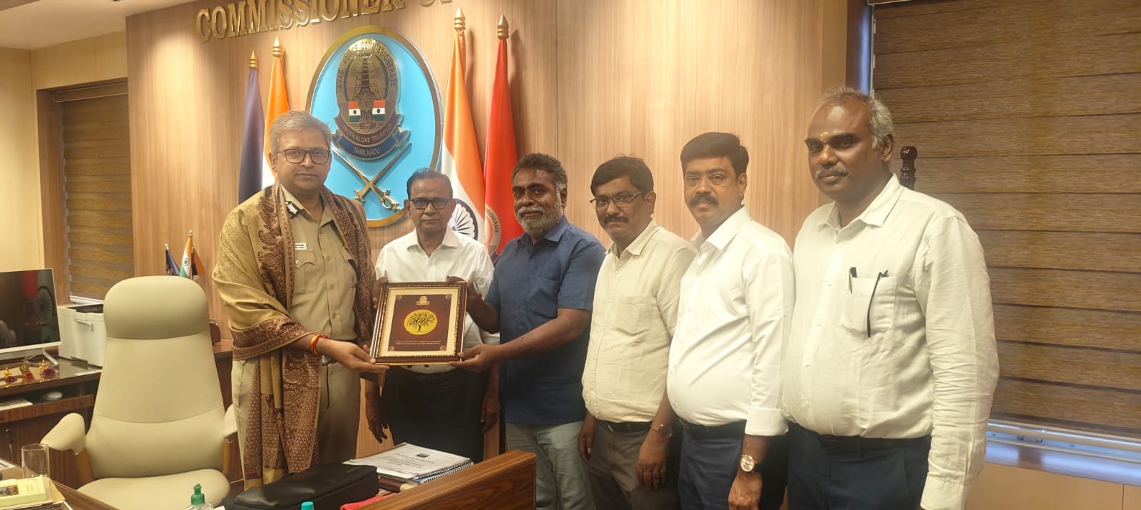 AIEMA Team Meets Police Commissioner