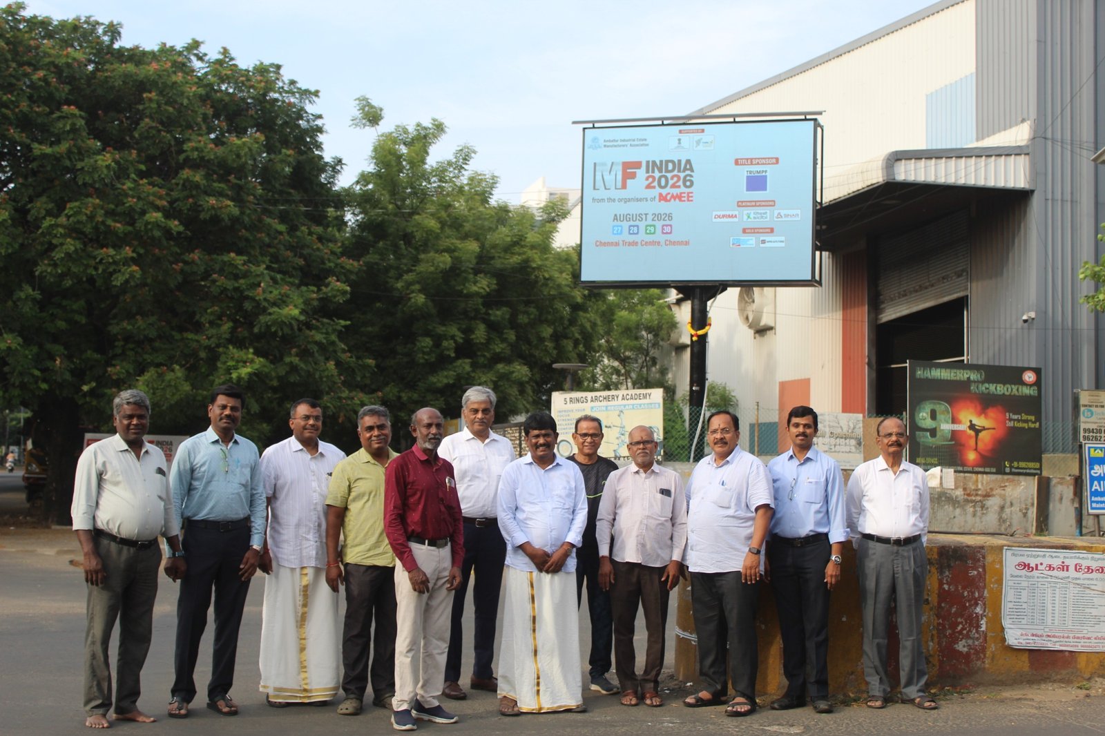 Inauguration of AIEMA Mediaboard, LED display