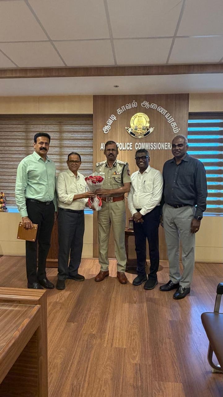 AIEMA team met Thiru. T. Senthilkumar, IPS, Commissioner of Police, Avadi Commissionerate, on a courtesy visit
