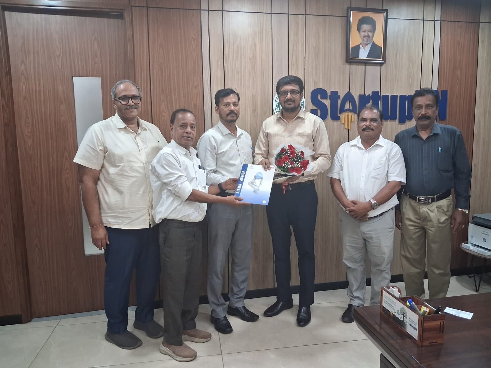 AIEMA team met Mr. Singai G. Ramachandran, Chairperson, StartupTN, to discuss the signing of an MoU between AIEMA and StartupTN